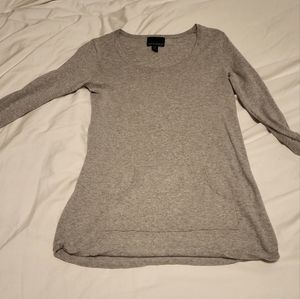 Cotton and cashmere sweater with pockets